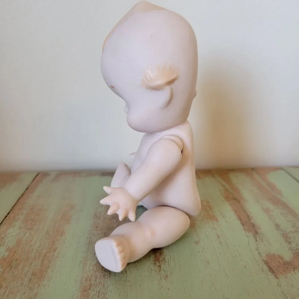 Rare CERAMIC Kewpie Doll • Made in Japan • Jointed Arms & Legs • 7.5